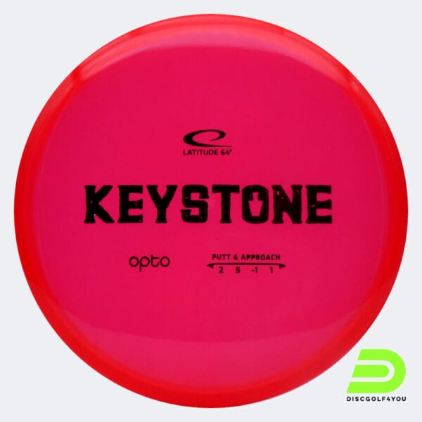 Latitude 64° Keystone in rot, im Opto Kunststoff und ohne Spezialeffekt