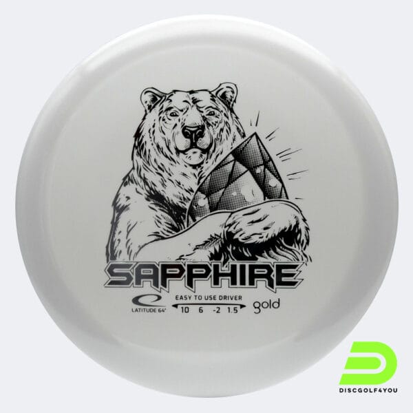 Latitude 64° Sapphire in weiss, im Gold Kunststoff und ohne Spezialeffekt