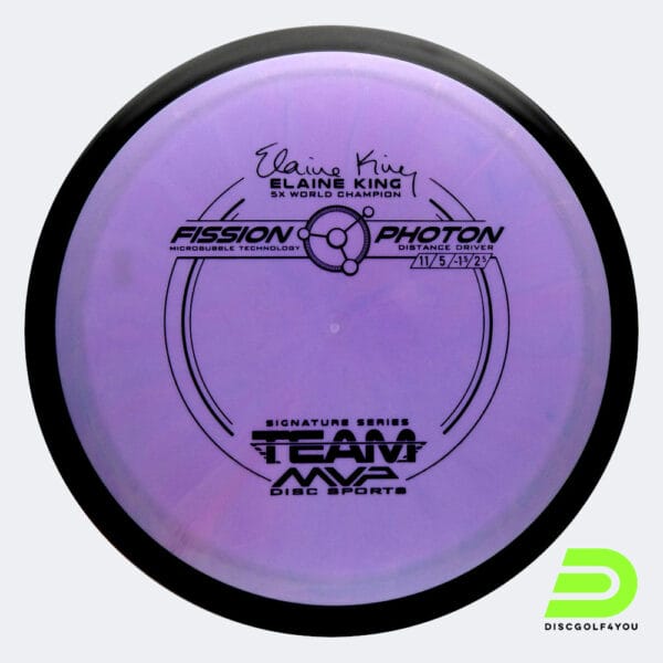 MVP Photon Elaine King in purple, fission plastic
