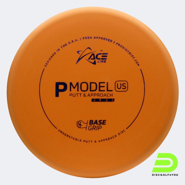 Prodigy Ace Line P US in orange, im BaseGrip Kunststoff und ohne Spezialeffekt
