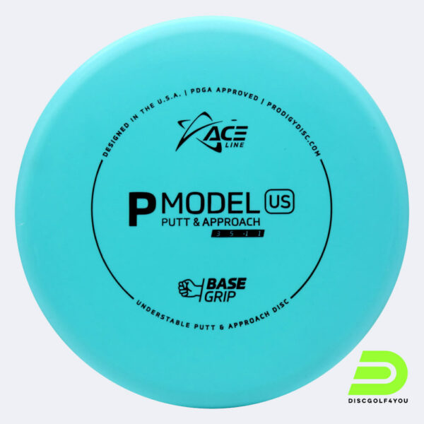 Prodigy Ace Line P US in türkis, im BaseGrip Kunststoff und ohne Spezialeffekt