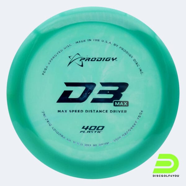 Prodigy D3 MAX in turquoise, 400 plastic