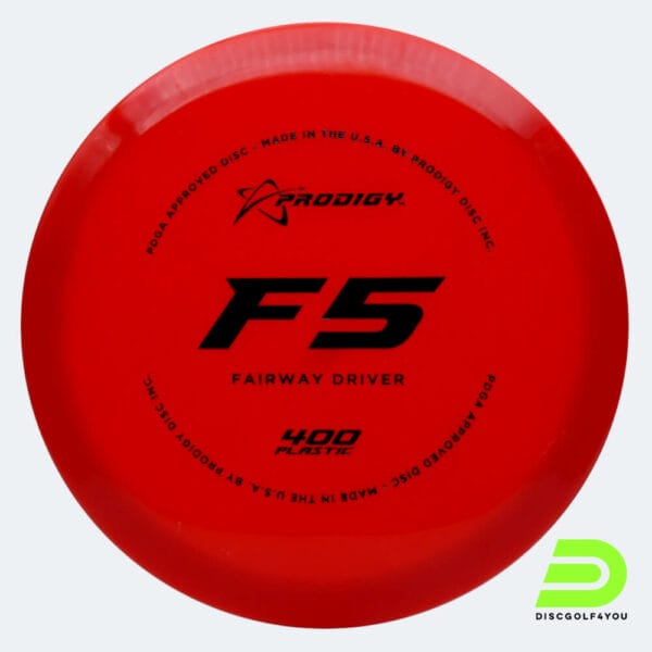 Prodigy F5 in red, 400 plastic