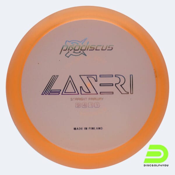 Prodiscus Laseri in orange, im Premium Kunststoff und ohne Spezialeffekt