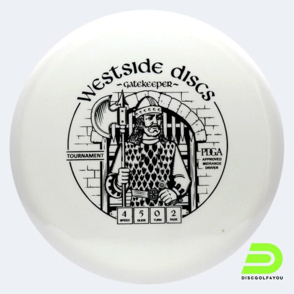 Westside Gatekeeper in weiss, im Tournament Kunststoff und ohne Spezialeffekt