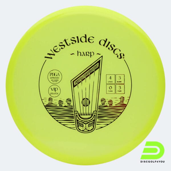Westside Harp in gelb, im VIP Kunststoff und ohne Spezialeffekt
