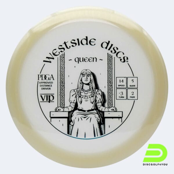 Westside Queen in white, vip plastic