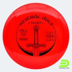 Westside Sword in rot, im Tournament Kunststoff und ohne Spezialeffekt
